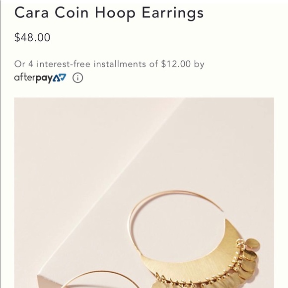 Anthropologie cara coin hoop earring - Picture 6 of 8